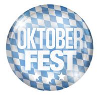 bavaria Oktoberfest round button icon symbol design