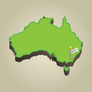 Australia 3D Map