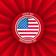 Sticker for Independence Day
