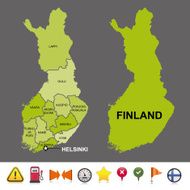 Finland navigation map