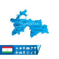 Tajikistan map