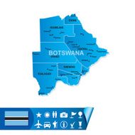 Botswana map