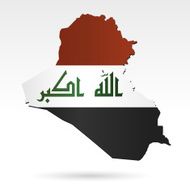 Iraq Flag Map N3