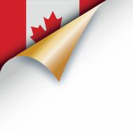 Corner page turn - Canadian flag N2