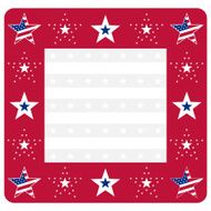 USA Stars and Stripes Frame or Border Design N2