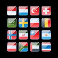 Shiny Square Flags N4