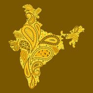 Floral map of India