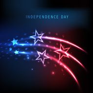 Stars on red and blue shiny background