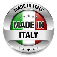 Made in italy button