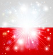 Polish flag background