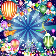 Festive background with balloons N4
