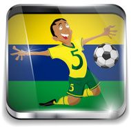 Brazil Soccer Player with Uniform N2