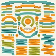 Vector collection of decorative design elements N6