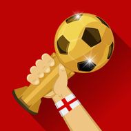 Soccer trophy for England