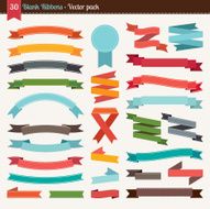 Blank ribbons collection