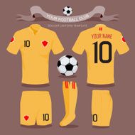 Soccer uniform template N17