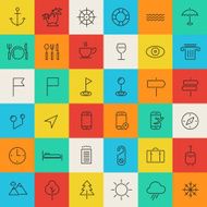 Travel tourism and weather icons set 2 N5