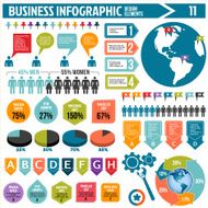 business infographics design elements N3