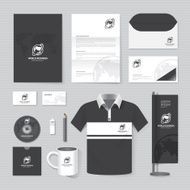 Vector brochure flyer magazine folder t-shirt cover booklet poster mockup