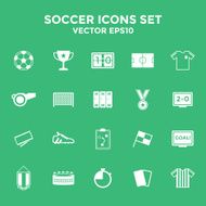 Soccer Icons set Illustration eps10 N4