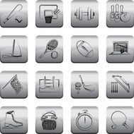 Sport objects icons