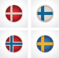 Flags of countries as fabric badges N33