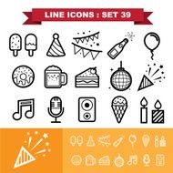 Party ine icons set 39