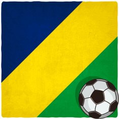 Brazil soccer old background