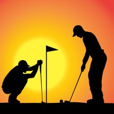 Vector silhouette of a men N2