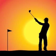 Vector silhouette of a man N256
