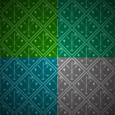 Seamless vector background for golf