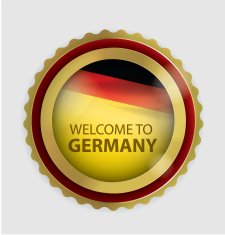 Welcome To Germany German Flag (Vector Art) N2