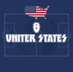 USA soccer ball illustration N2