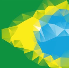 Abstract Brazilian flag background N4