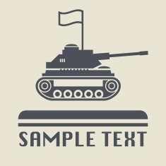 Panzer icon or sign