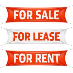 Fore Sale Lease and Rent banners