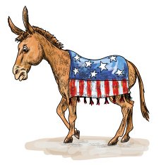 Sketchy Democratic Donkey