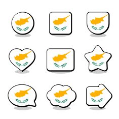 CYPRUS FLAG ICON SET