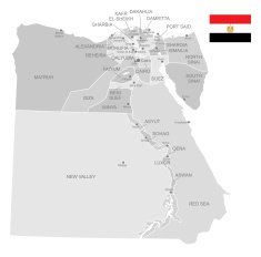Detailed Vector Map of Egypt N2
