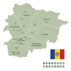 Map of Andorra N8