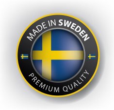 Made in Sweden seal Flag (Vector)