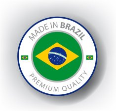 Made in Brazil Brazilian seal Flag (Vector) N4
