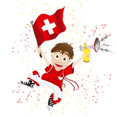 Switzerland Soccer Fan Boy