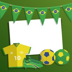 brazil soccer decoration