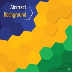 Abstract background with football pattern and brazilian colors