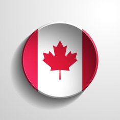 canada 3d round button N2