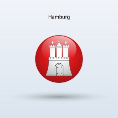 State of Hamburg Flag (Germany) N3