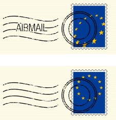 EU Flag Postage stamp