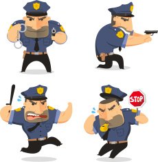 Police Officer Cop Set 2