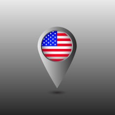 USA flag marker